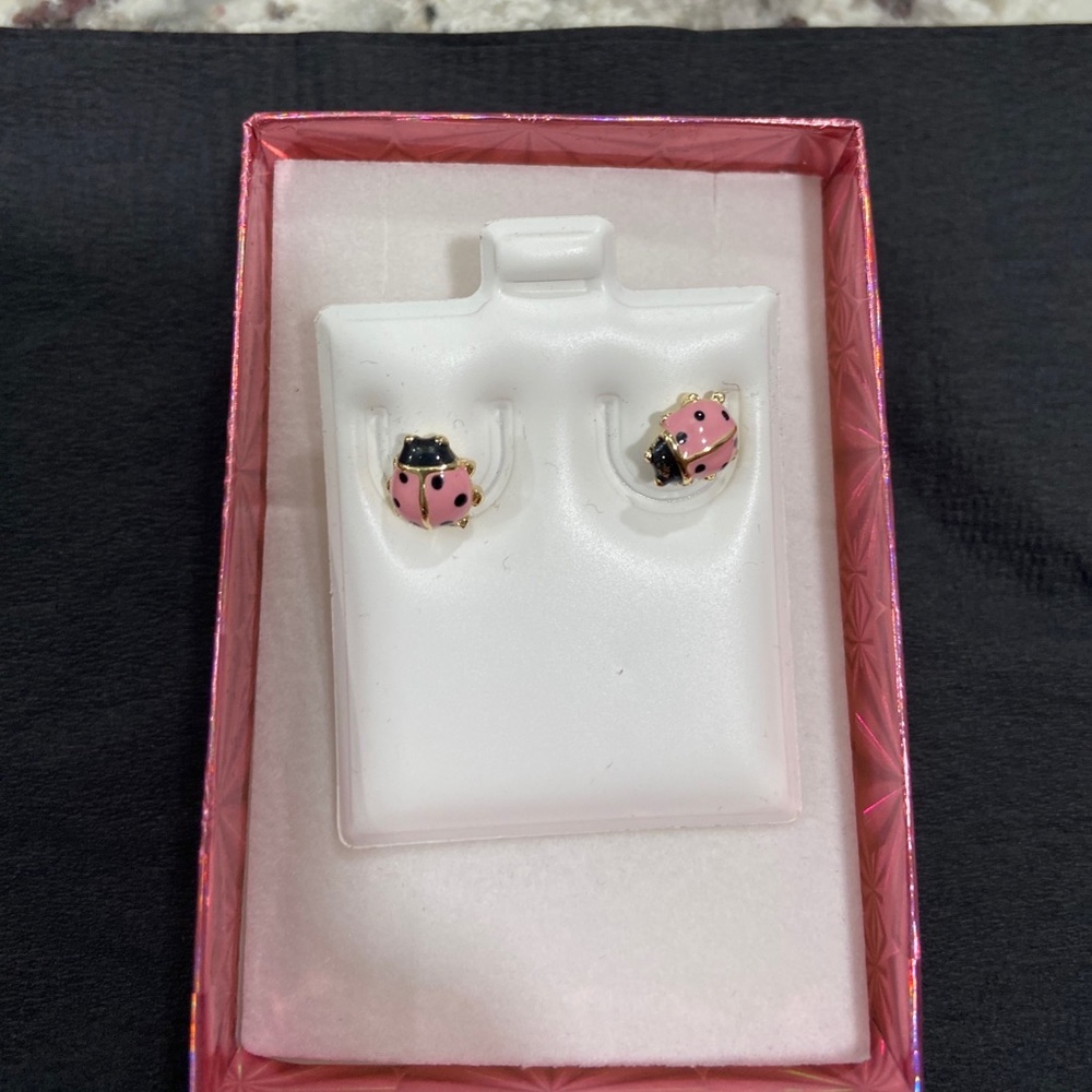 Lady Bug earrings